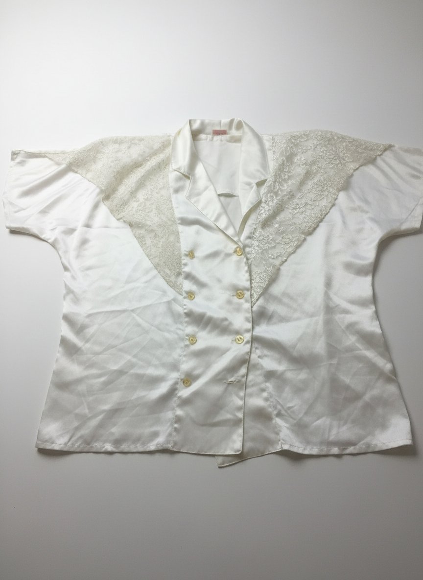 80's Chemise satinée