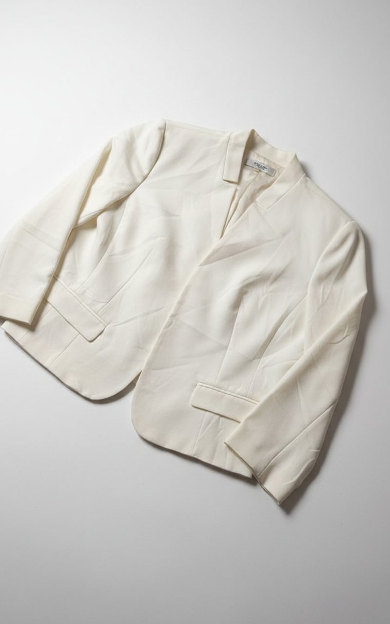 Blazer blanche trop classe hivernale 