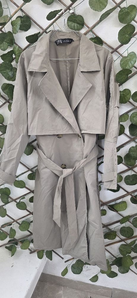 Trench zara vert kaki