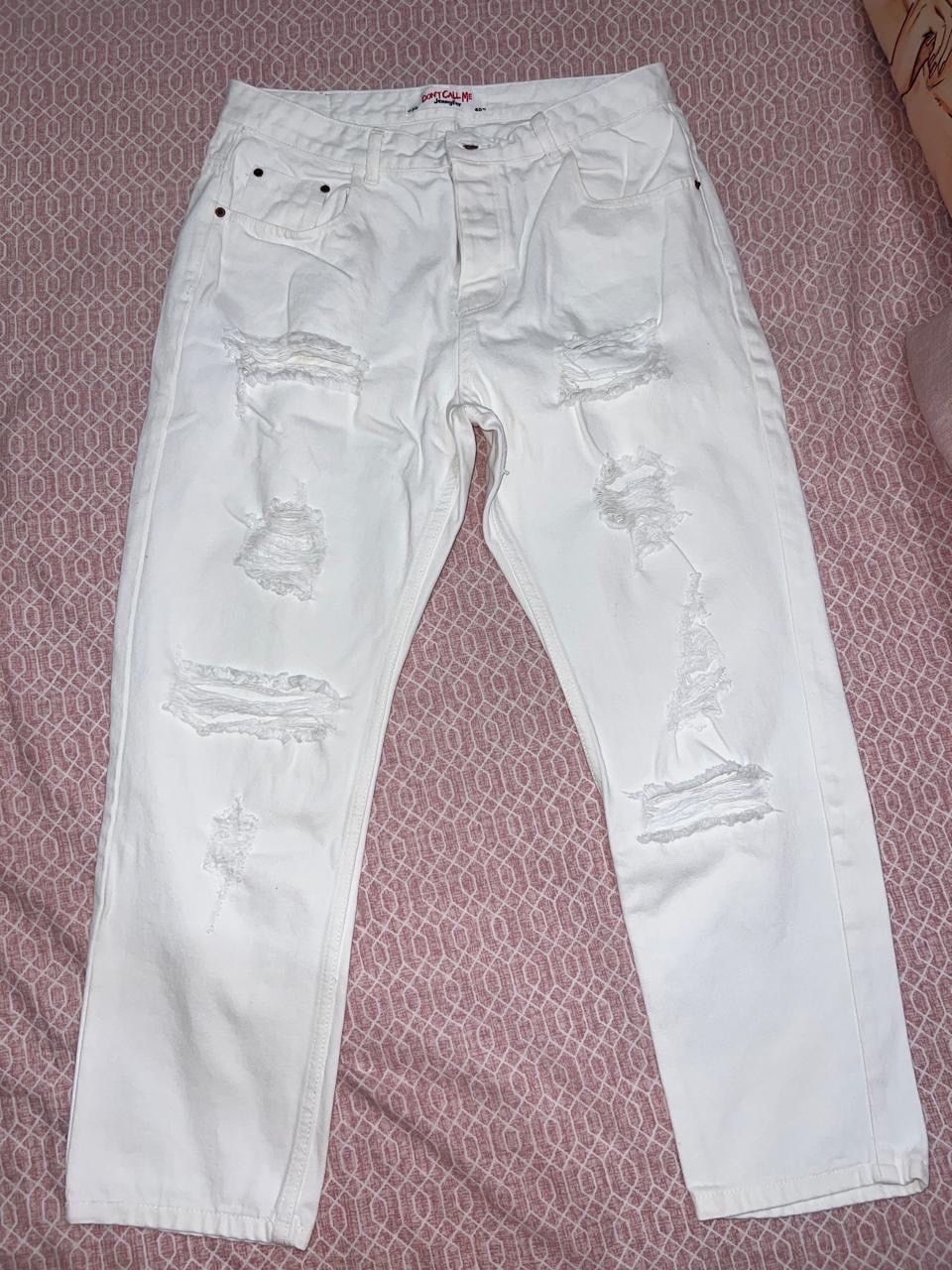 Jeans blanc taille 40