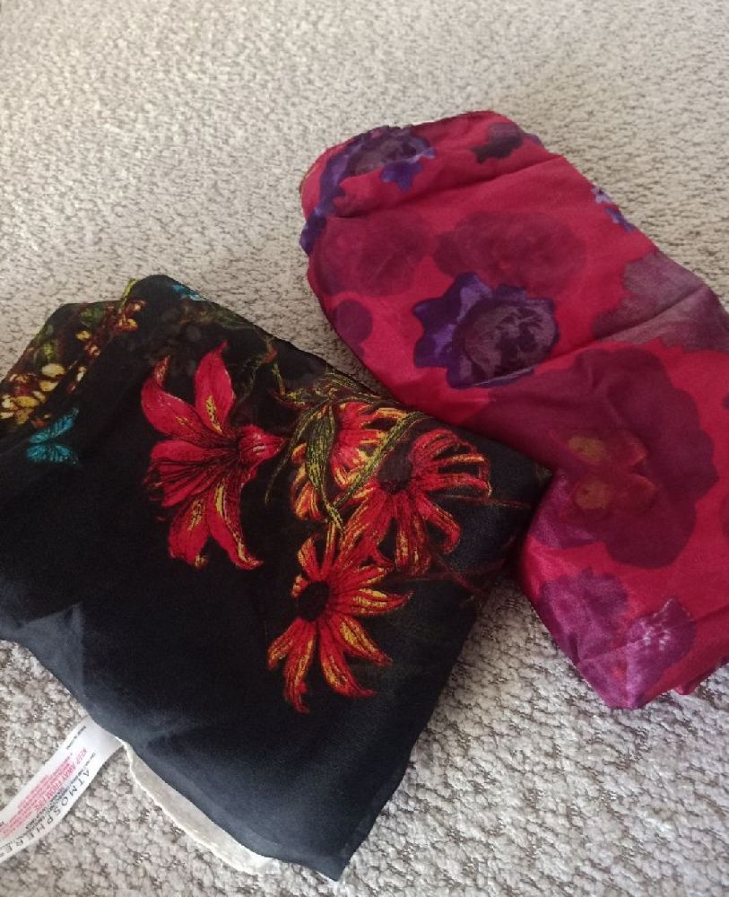 2 foulards en soie 🛍️🧣♥️