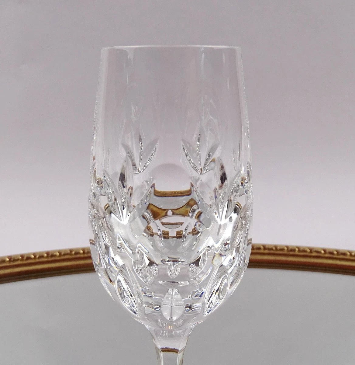 6 verres en cristal 