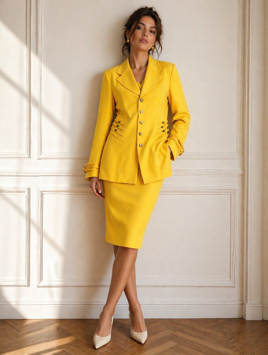 Tailleur jaune Extenso paris 🥂