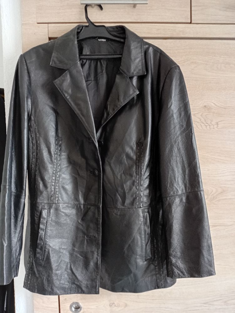 Blazer cuir noire