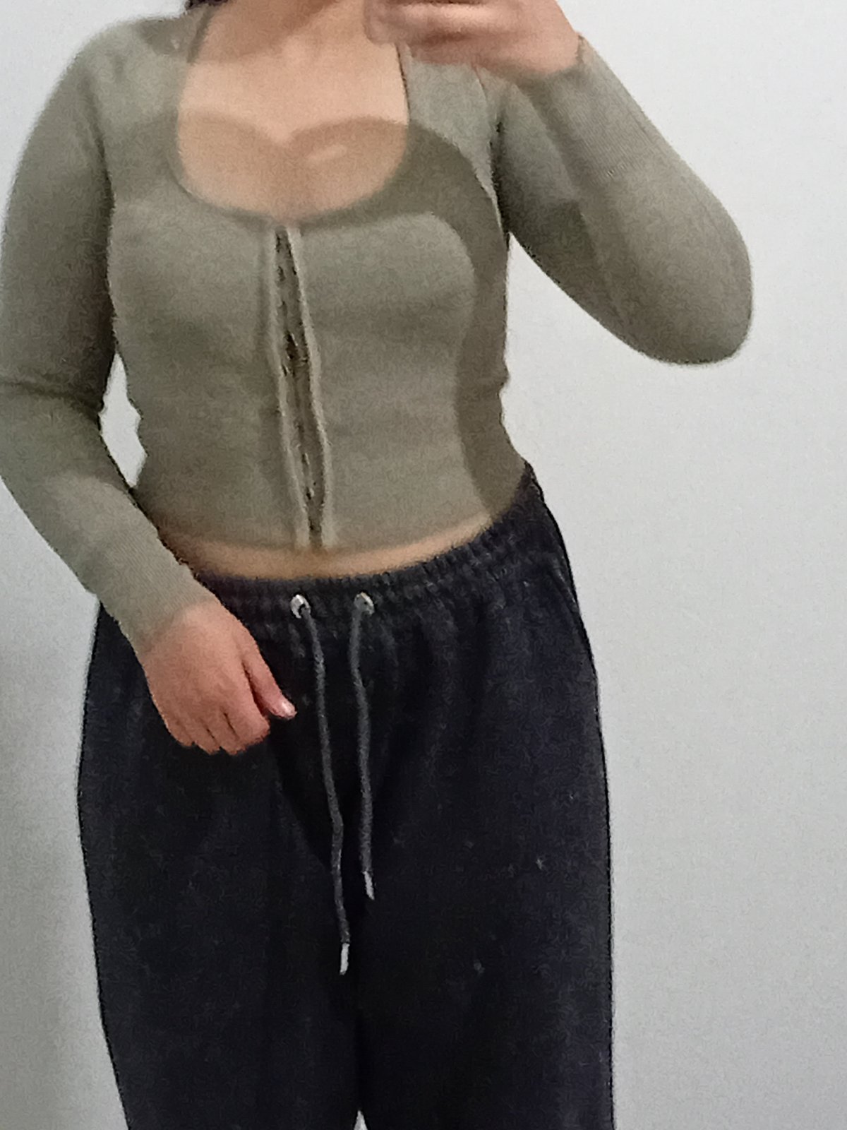 Pull basique vert d’eau