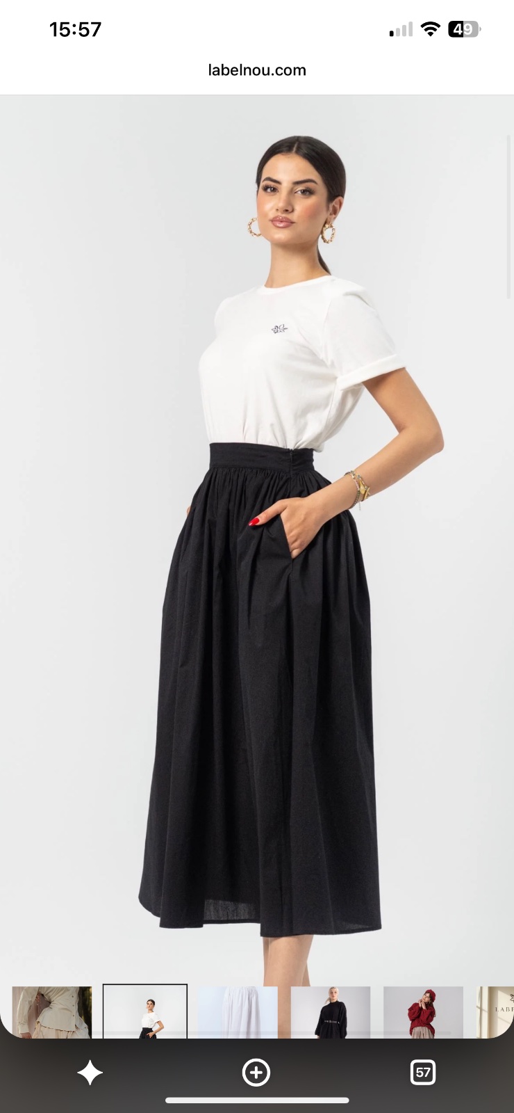 Jupe noir taille 38 avec etiquette 
