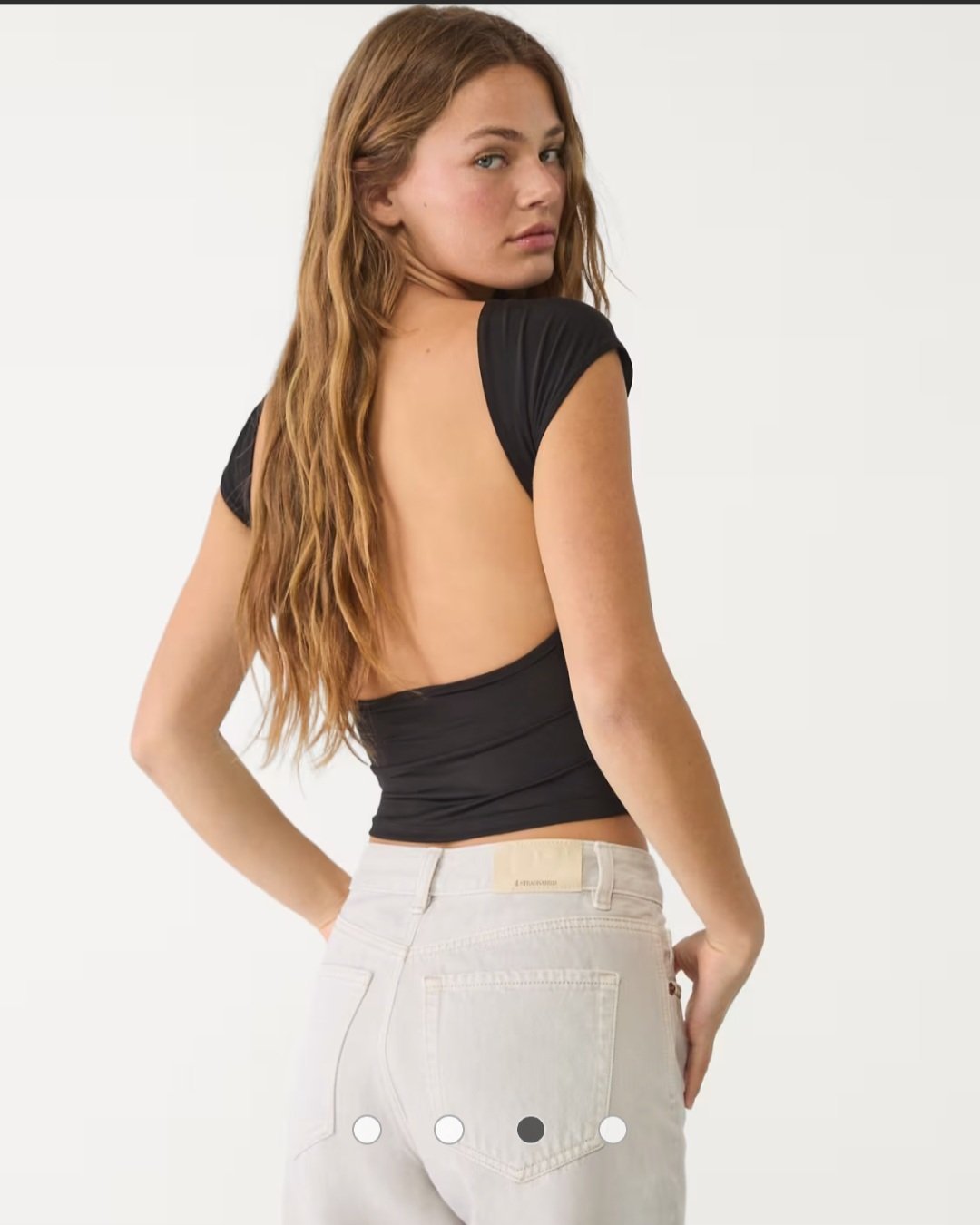 Haut noir crop style dos nu