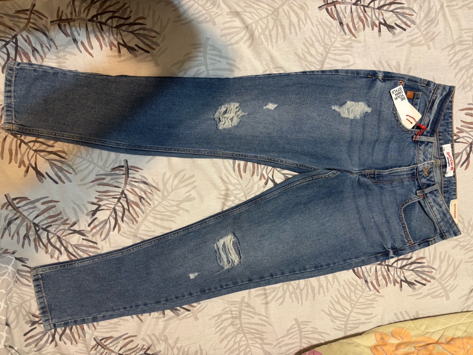 Jeans boyfriend taille basse 