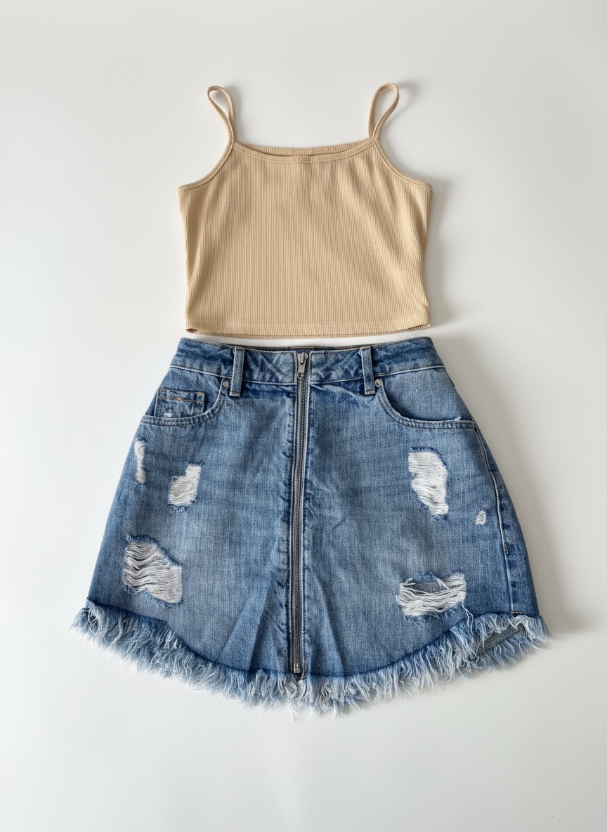 Lot: jupe et crop top