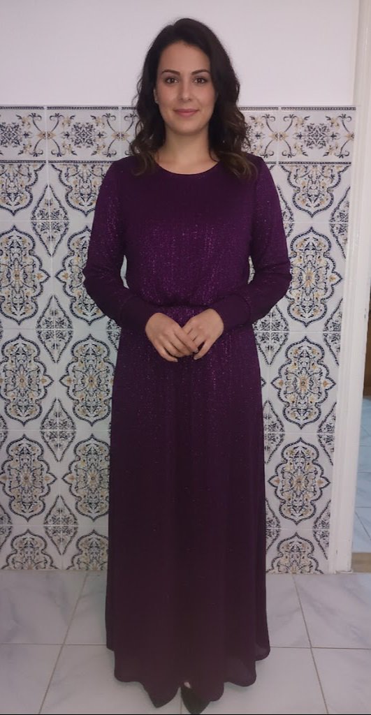 La Robe Longue Violette (Style Bohem-Chic)