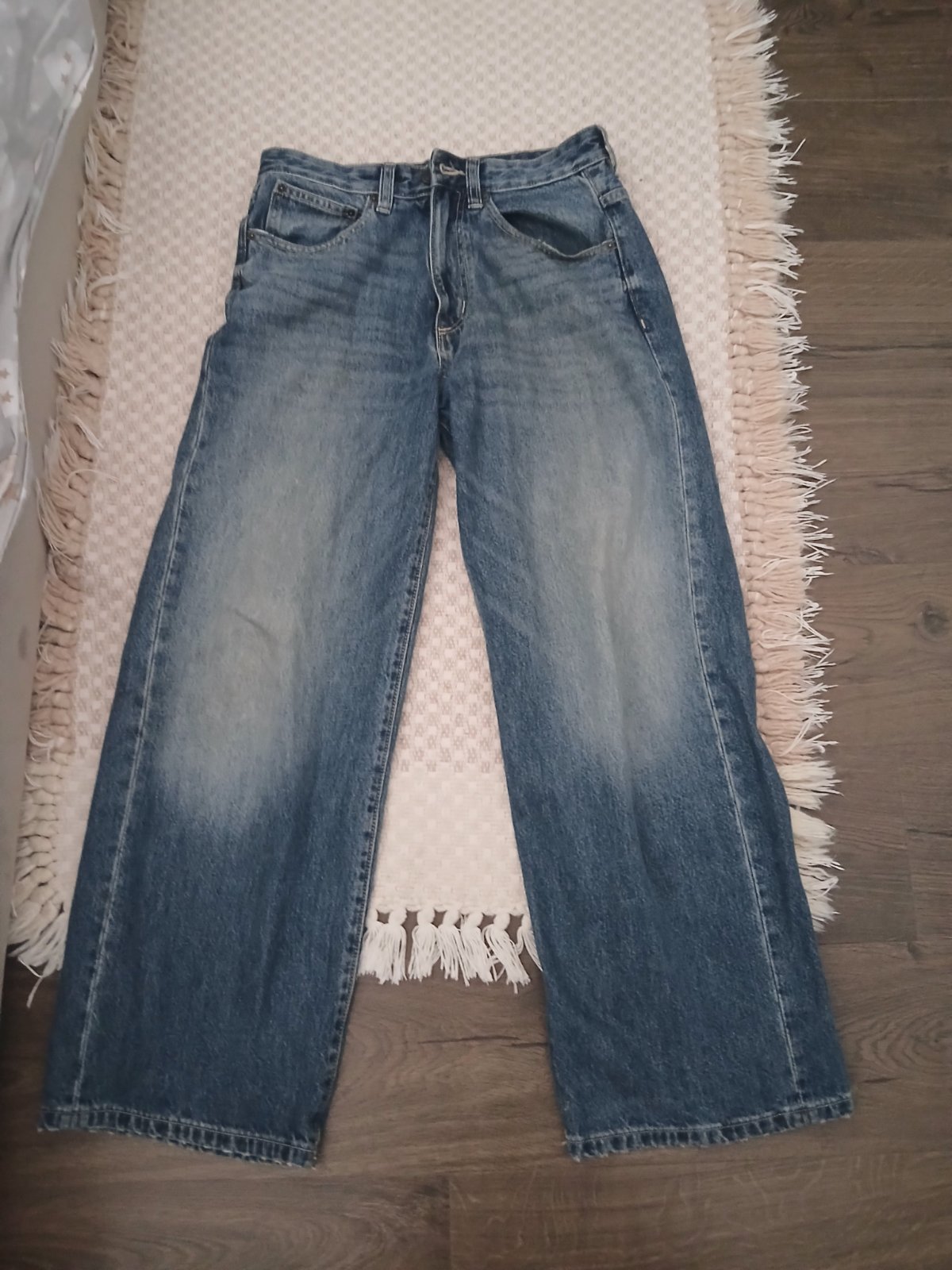Jean Wide Leg Homme Pull&Bear – Bleu Denim 👖