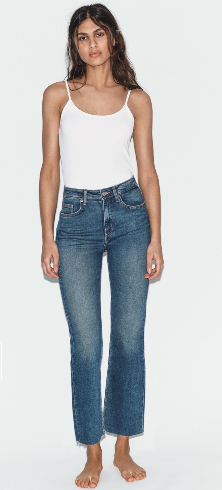 Jean Zara Femme Bleu Clair – Coupe Droite 