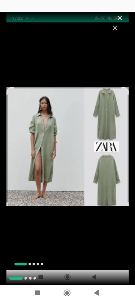 Robe chemise zara lin 