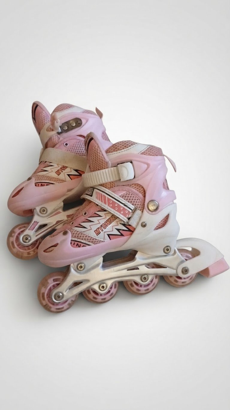 Roller enfant rose 