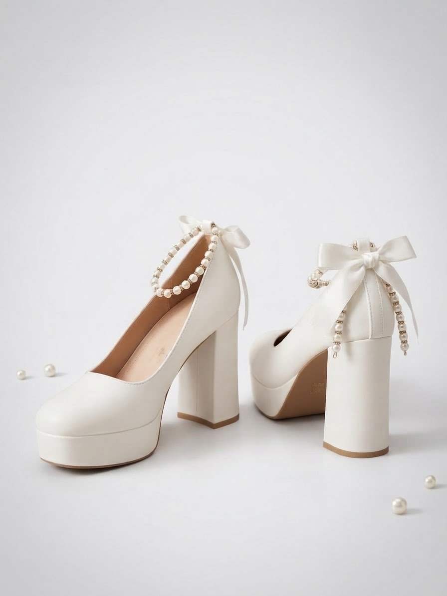 Escarpins blanc chic