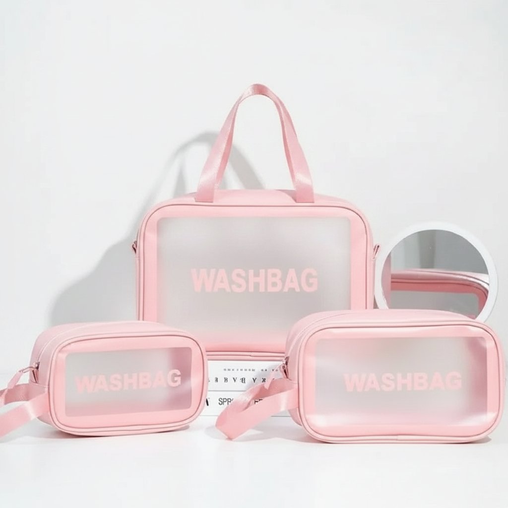 Pack 3 sac impermiable - Rose