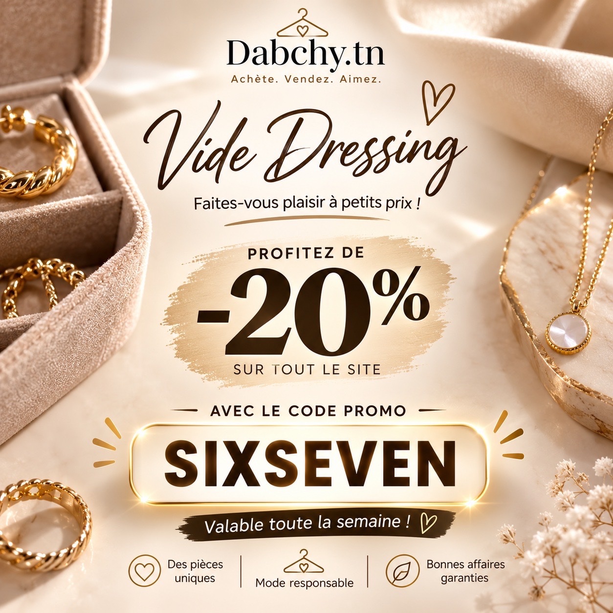 Code promo toute la semaine