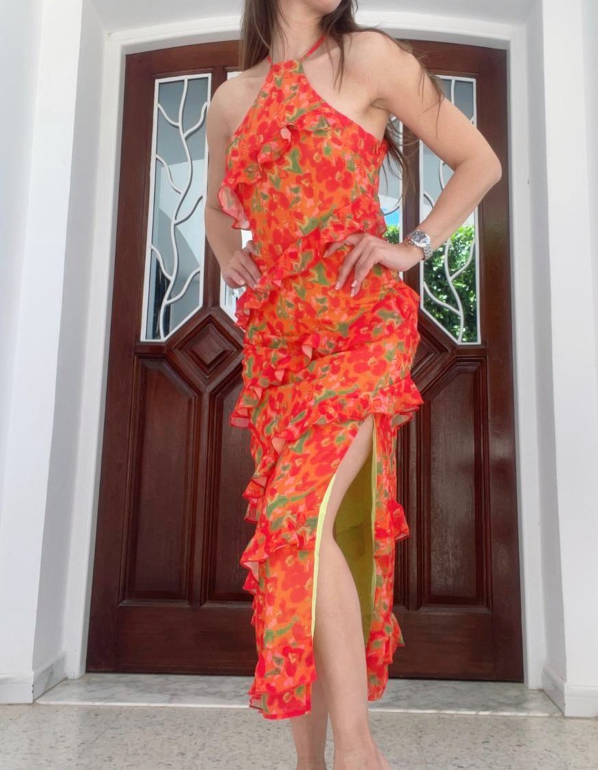 Robe fleurie de marque 