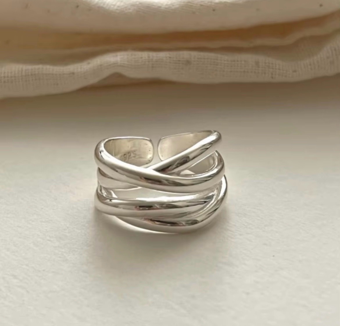 Bague plaquée 925