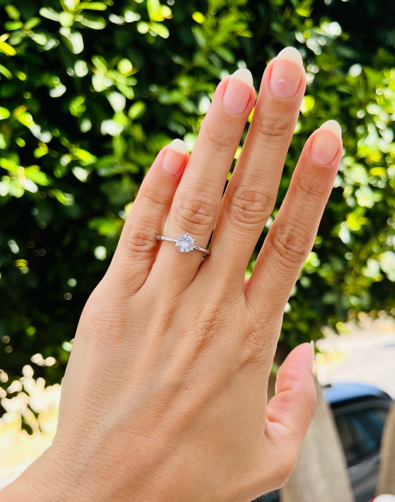 Solitaire plaqué 925