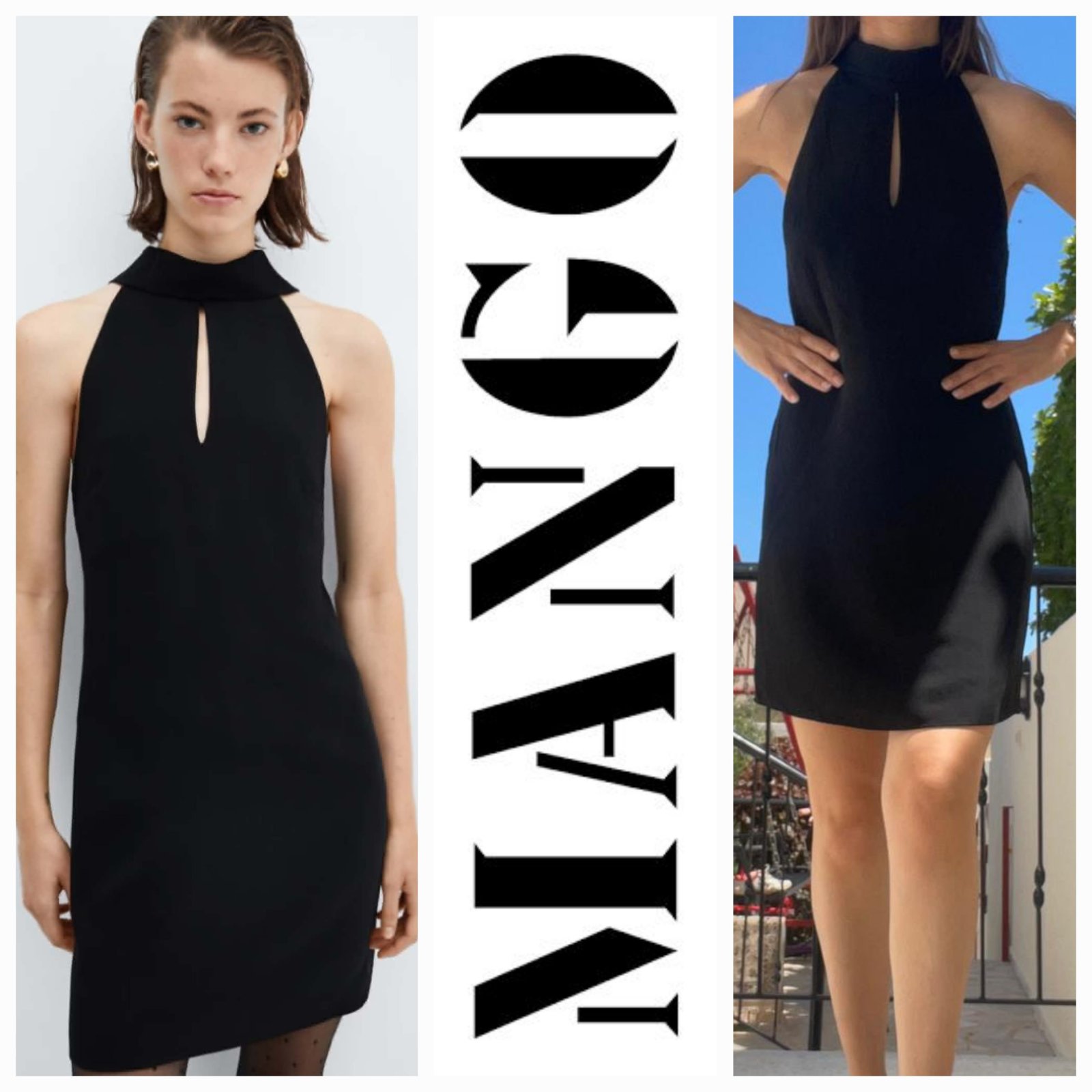 Robe mango neuve écharpe intégrée 