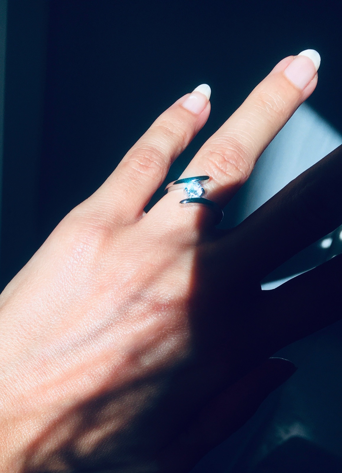Solitaire plaqué s925