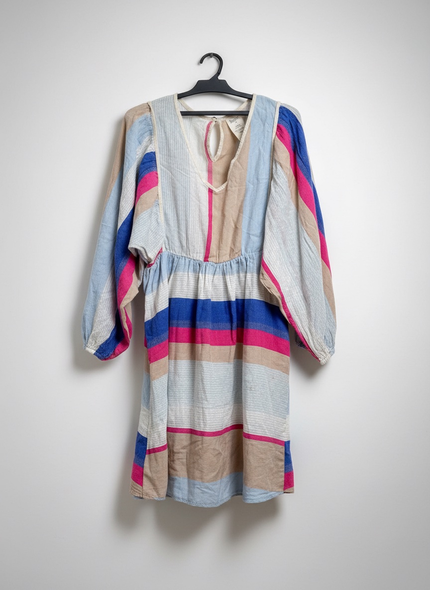 Robe courte / Tunique d'été rayée — Superbe