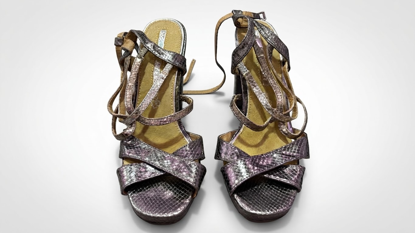 Talons open toes argent
