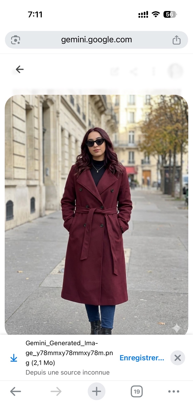 Manteau bordeaux 