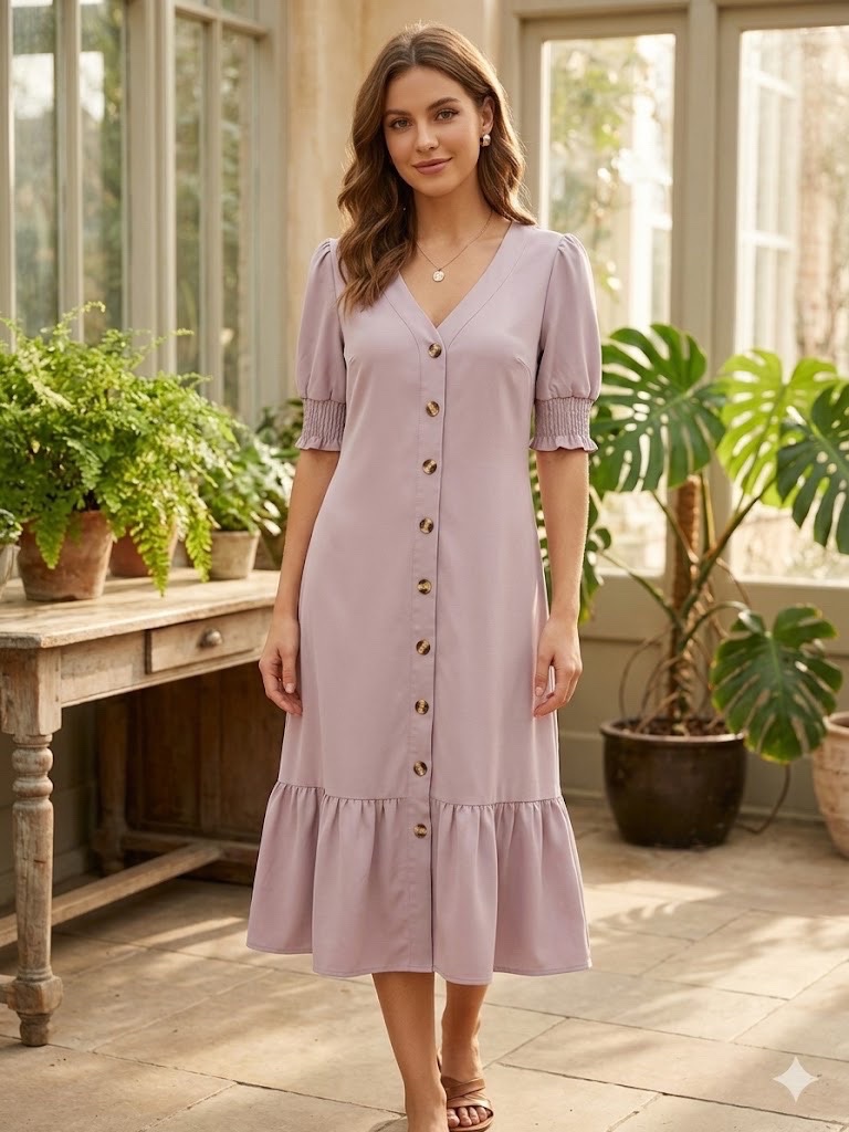 Robe roze courte 