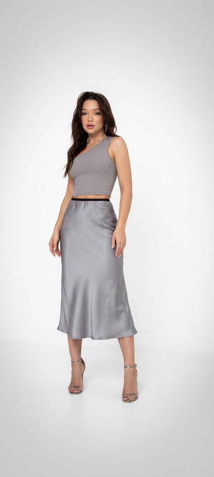 Jupe satin 