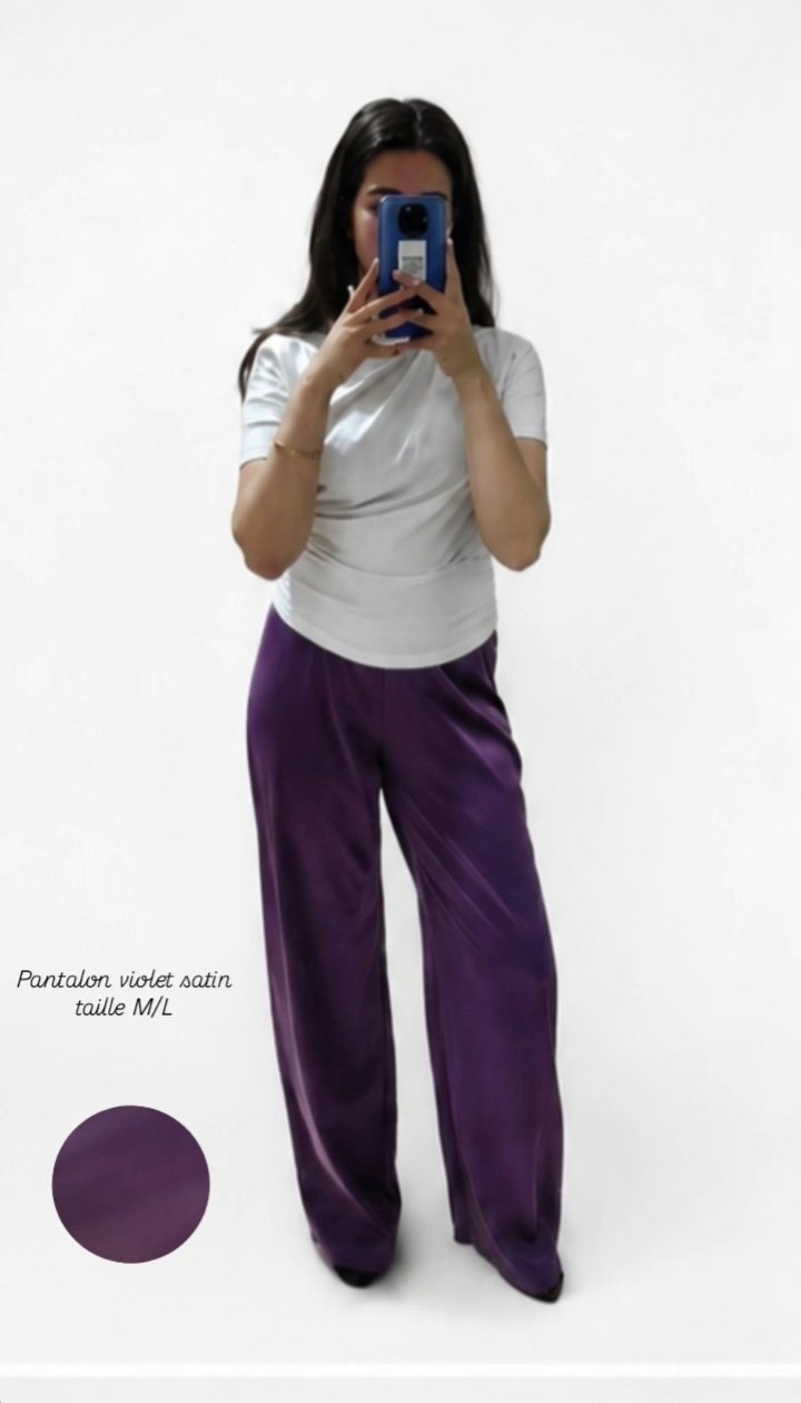 Pantalon satin 