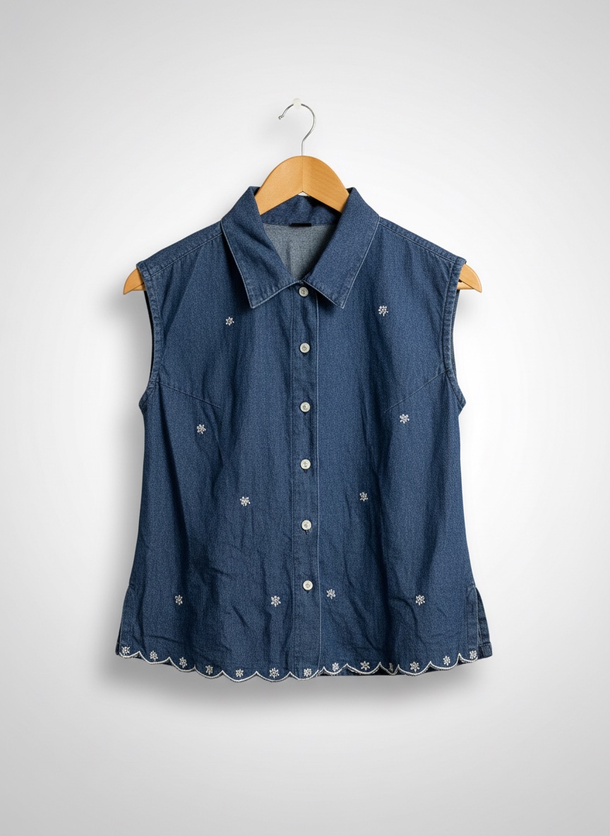 Gilet djean sans manche