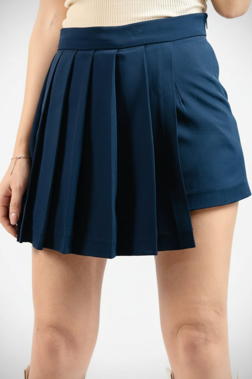 Jupe short bleu marine