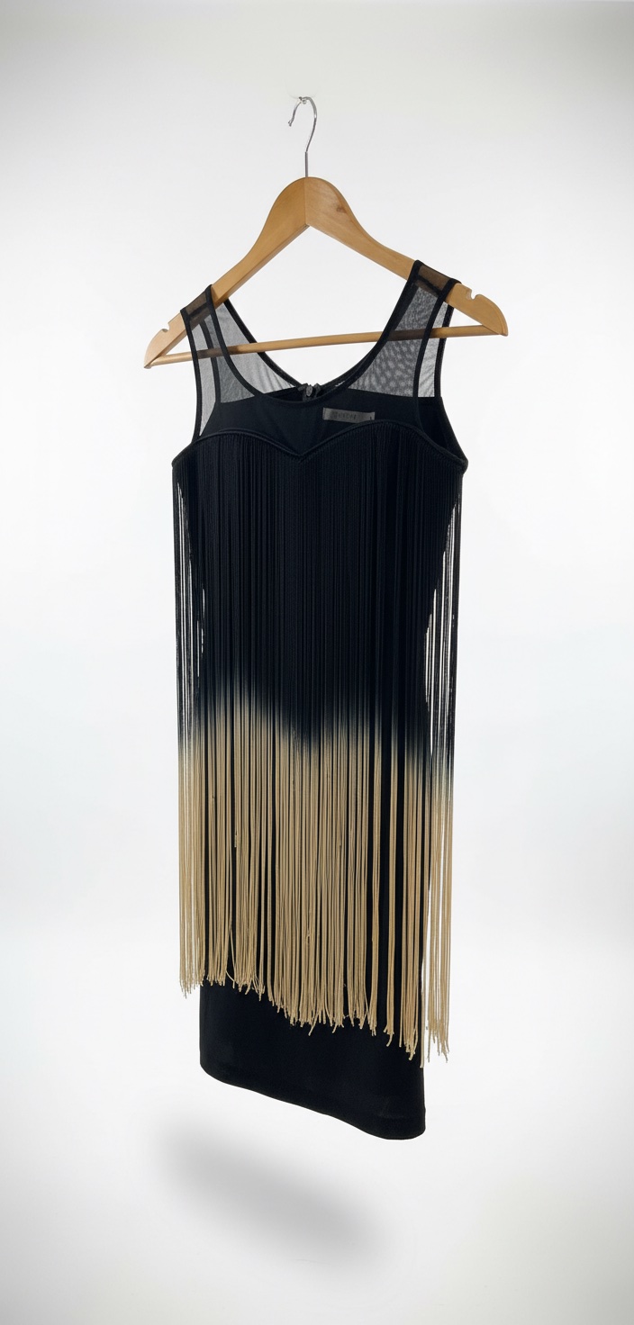 Robe avec des franges 
