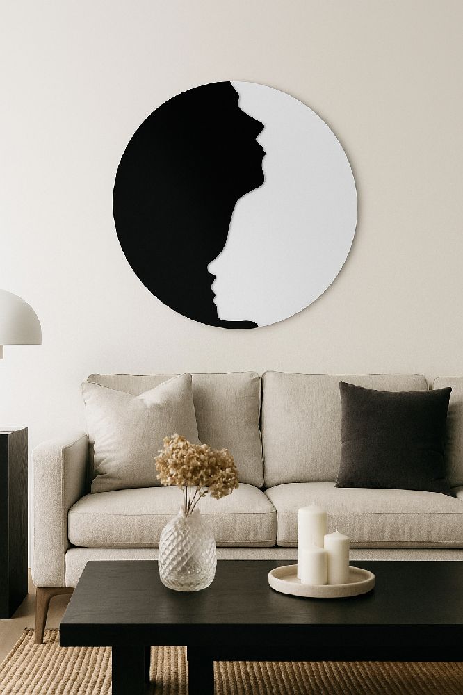 Tableau pièce unique en plexiglas noir miroité et pvc blanc dimension 1m/1m 😍🌄🏫🏫  لوحة فريدة فازت في معرض الفنون جائزة  الاولى (...) 