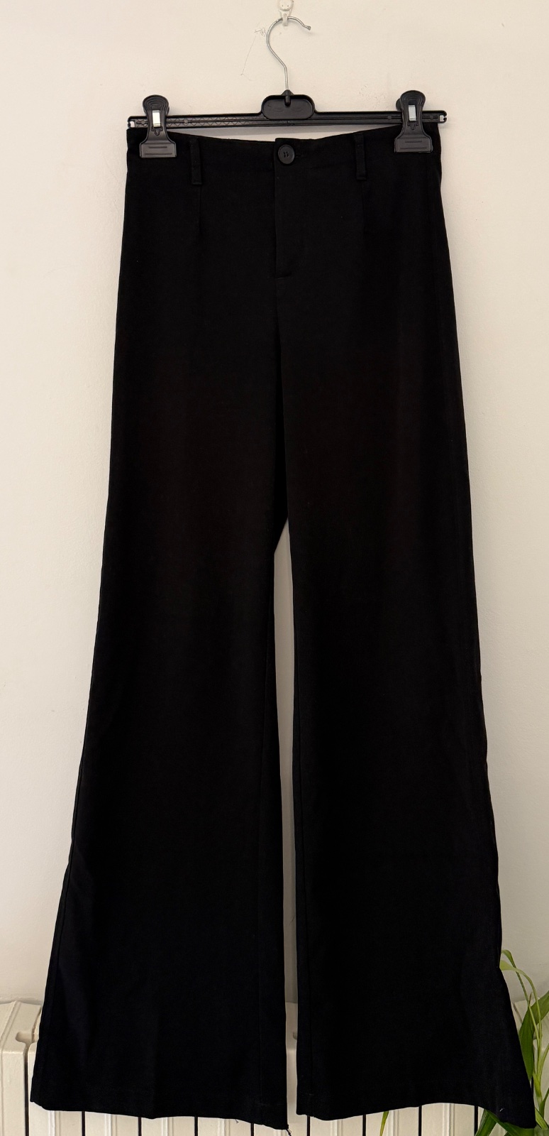 Pantalon large noir élégant