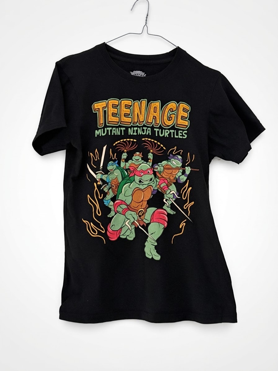 T-shirt noir Tortues Ninja