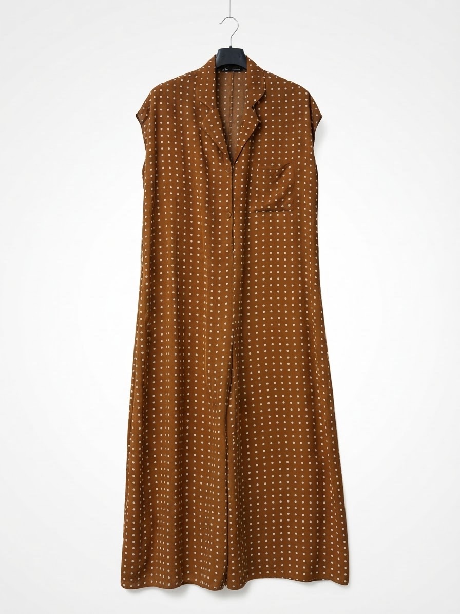 Combinaison marron à pois blanc Zara