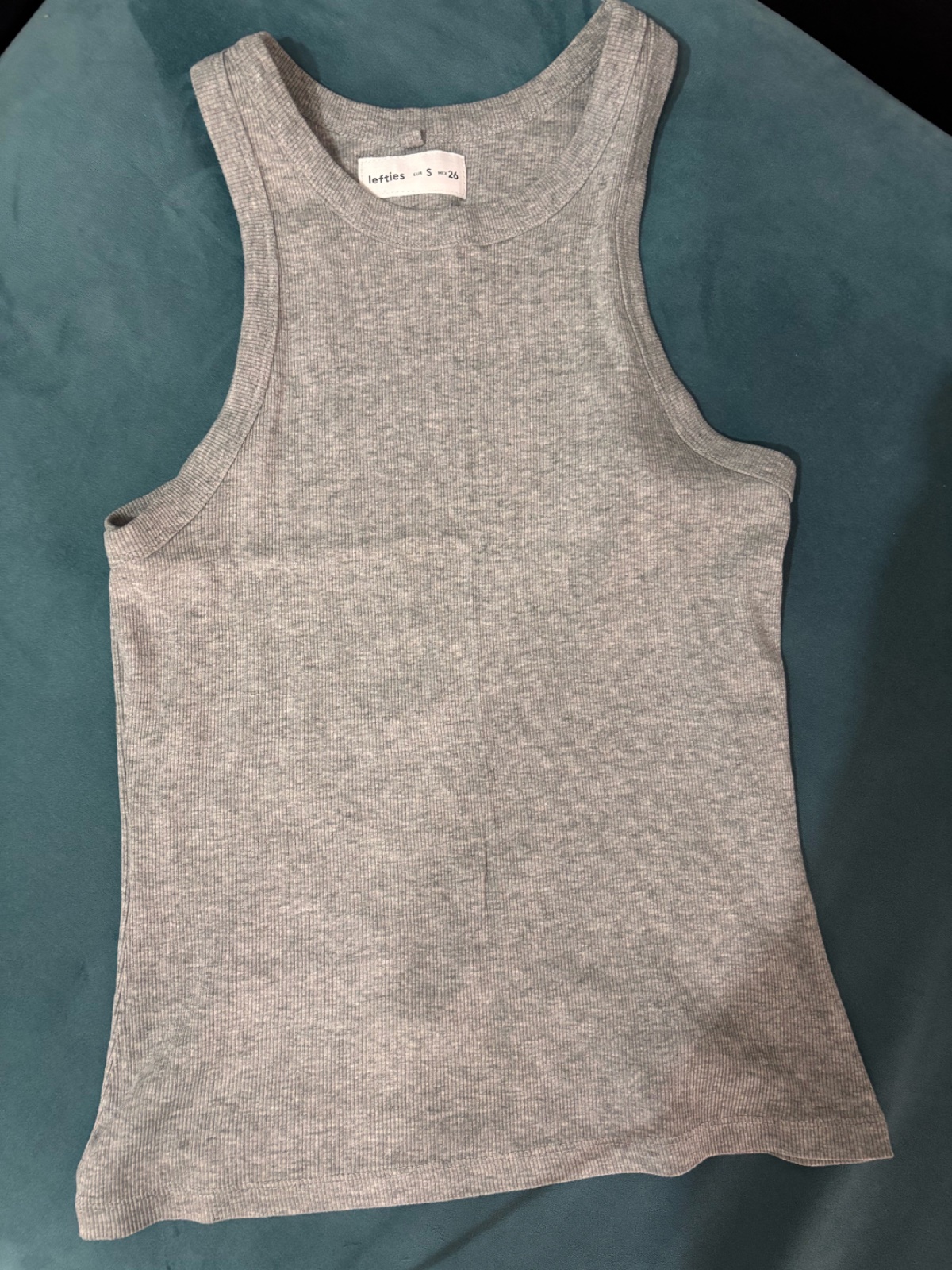 Tank top coton gris