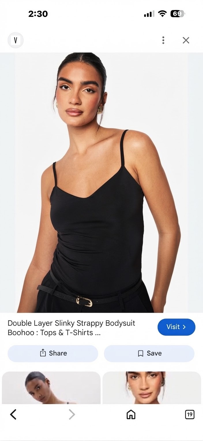 Cami top noir