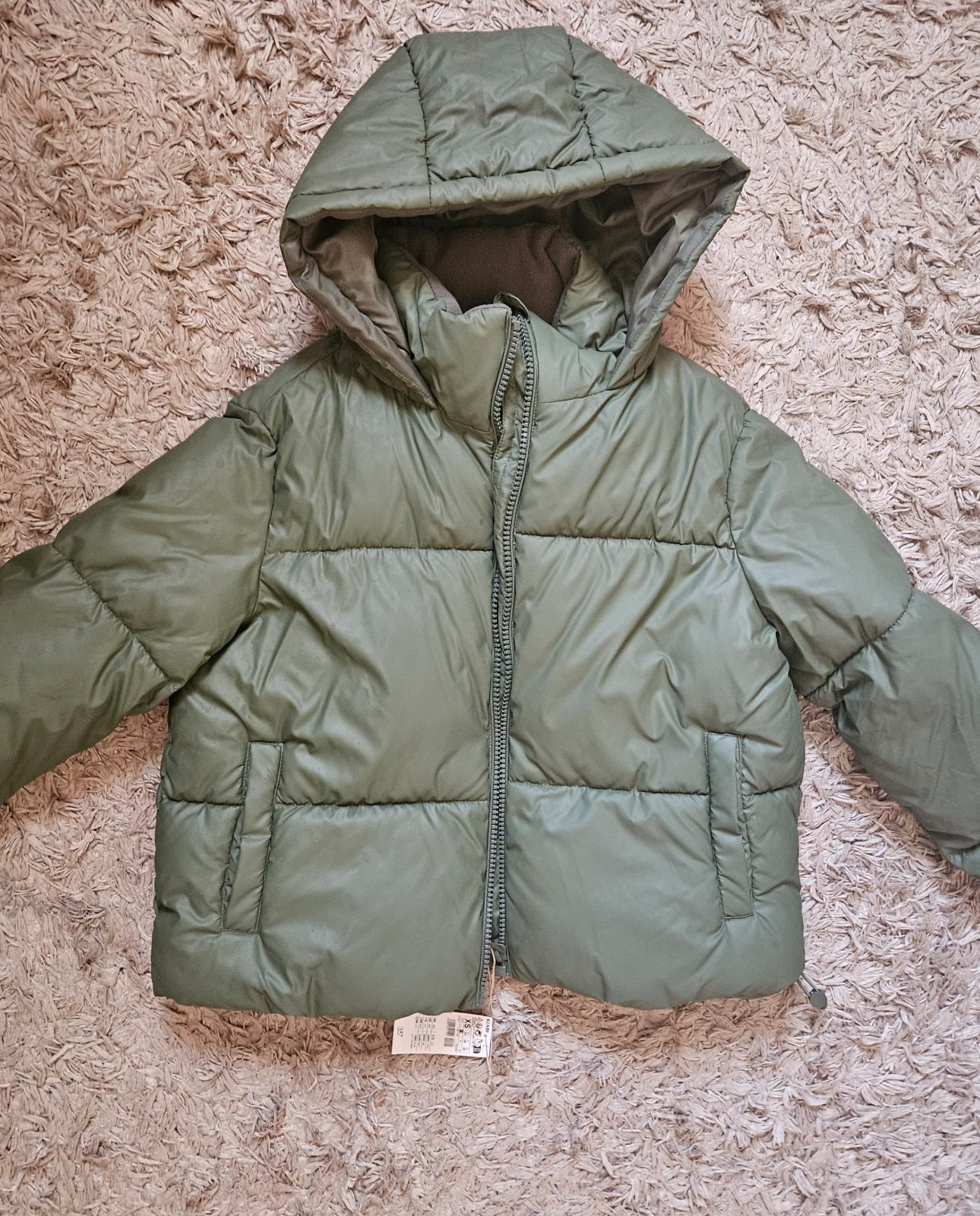 Manteau doudoune vert kaki kiabi 