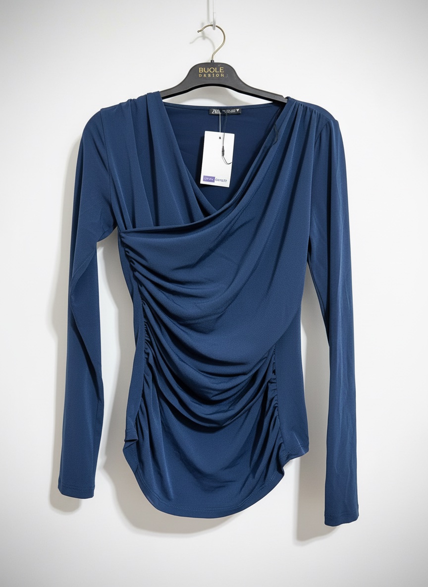 Top zara Croisé à Fronces