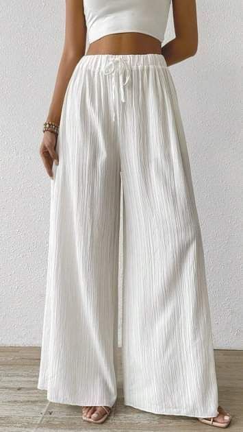 Pantalon h&m blanc cassé 