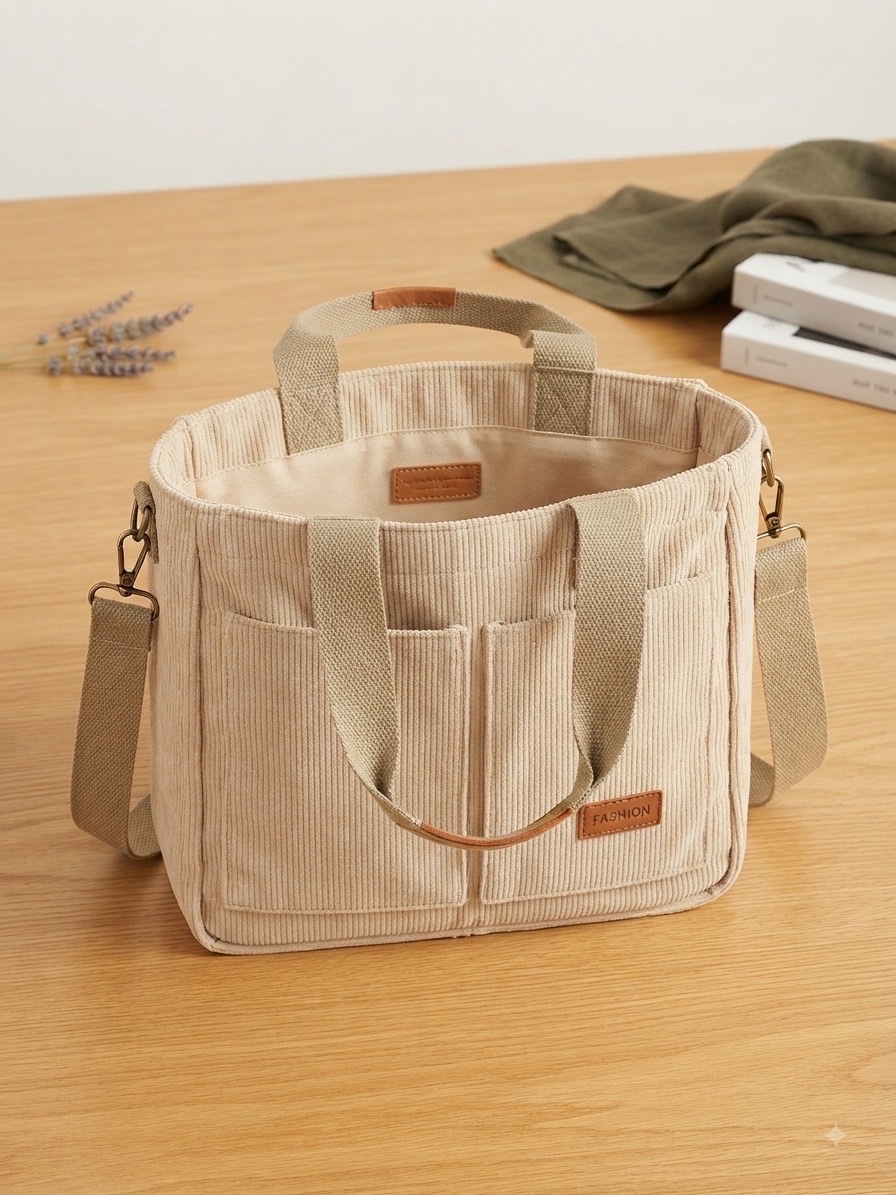 Sac cabas beige – pratique et spacieux de chez shein