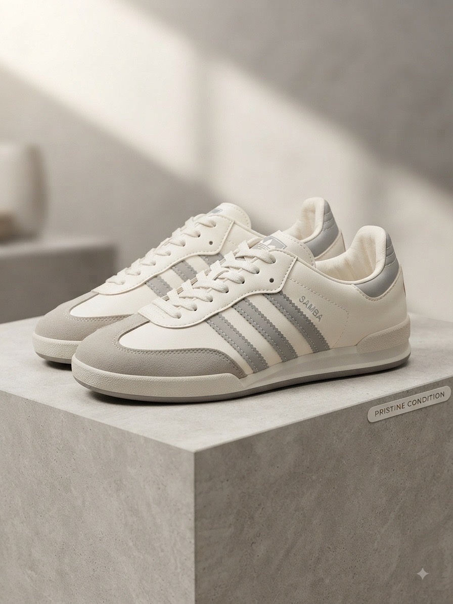 Adidas Samba blanche et grise