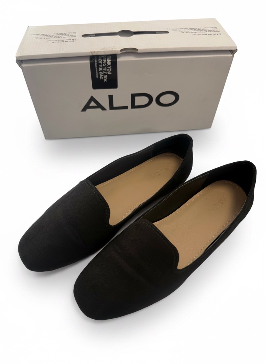 Ballerine daim noir femme