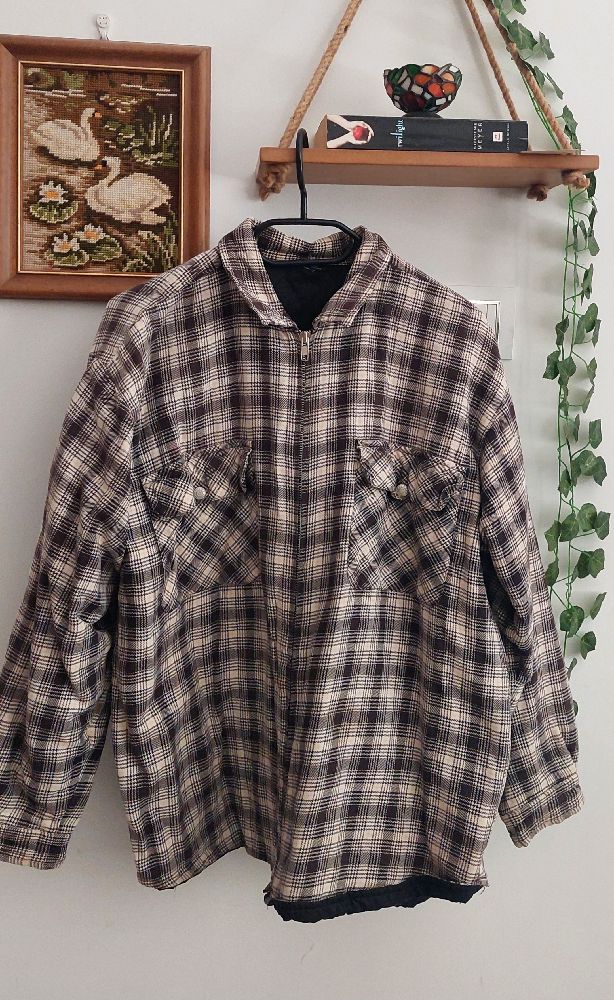 Veste en carreaux vintage