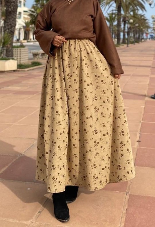 Vintage skirt floral /jupe vintage fleurie