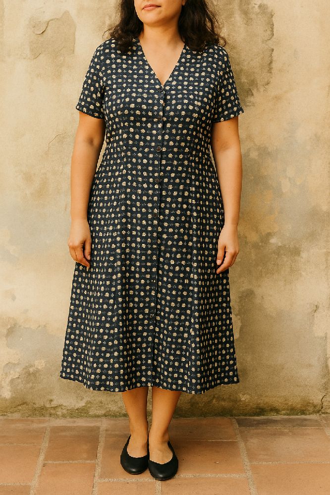 Robe floral 80's vibe